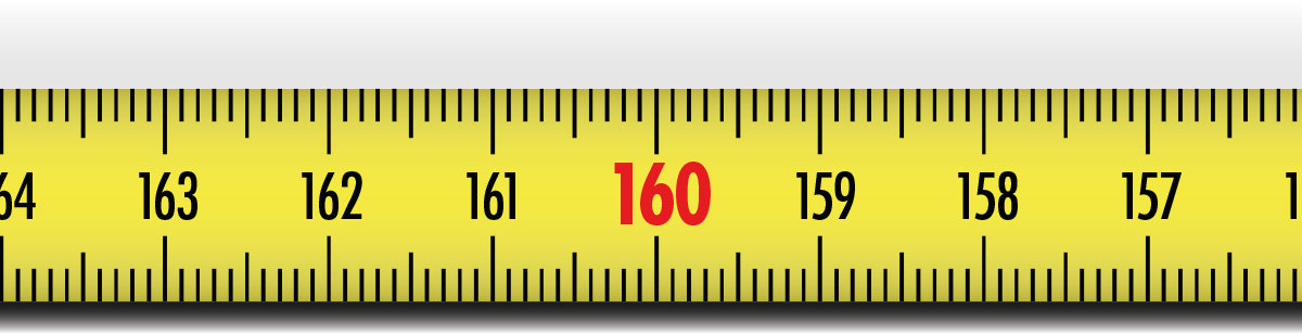 Richter Nalepovací meter oceľový žltý s nulou vpravo 2 m