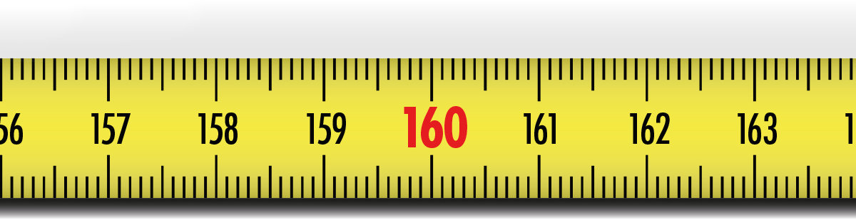 Richter Nalepovací meter oceľový žltý s nulou vľavo 2 m