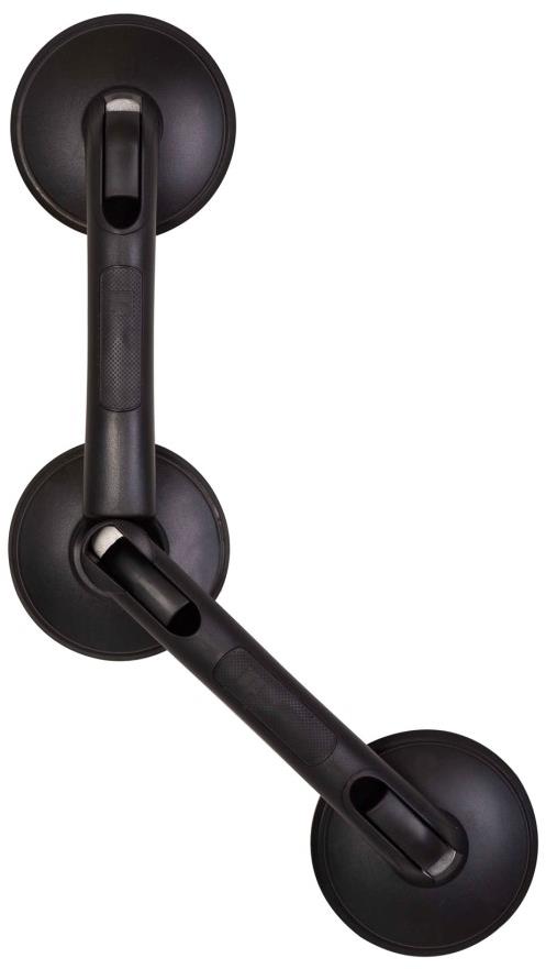 Ridder A0256010 Držadlo prísavné s nastaviteľným uhlom, nosnosť 120 kg, matná čierna