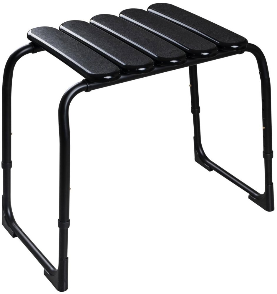 Ridder Kúpeľňová stolička, výškovo nastaviteľná, 130 kg, čierna