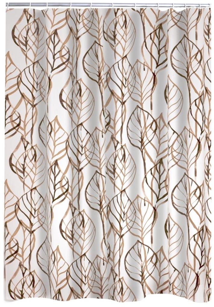 Ridder Leaves, 32618, PVC, hnedý dekor, 180 × 200 cm