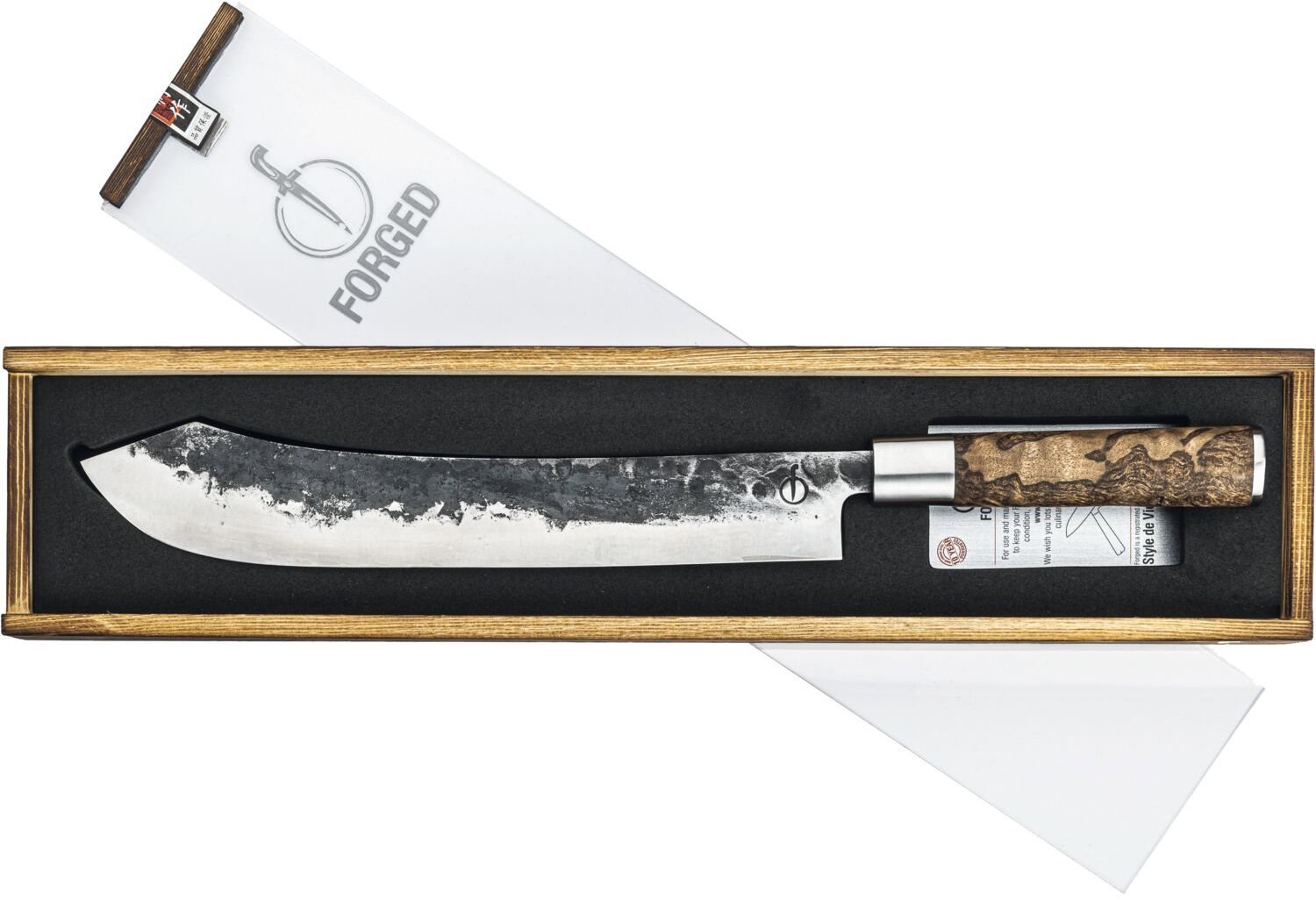 FORGED VG10 Nůž na maso, výška: 40 mm, délka: 438 mm, šířka: 98 mm