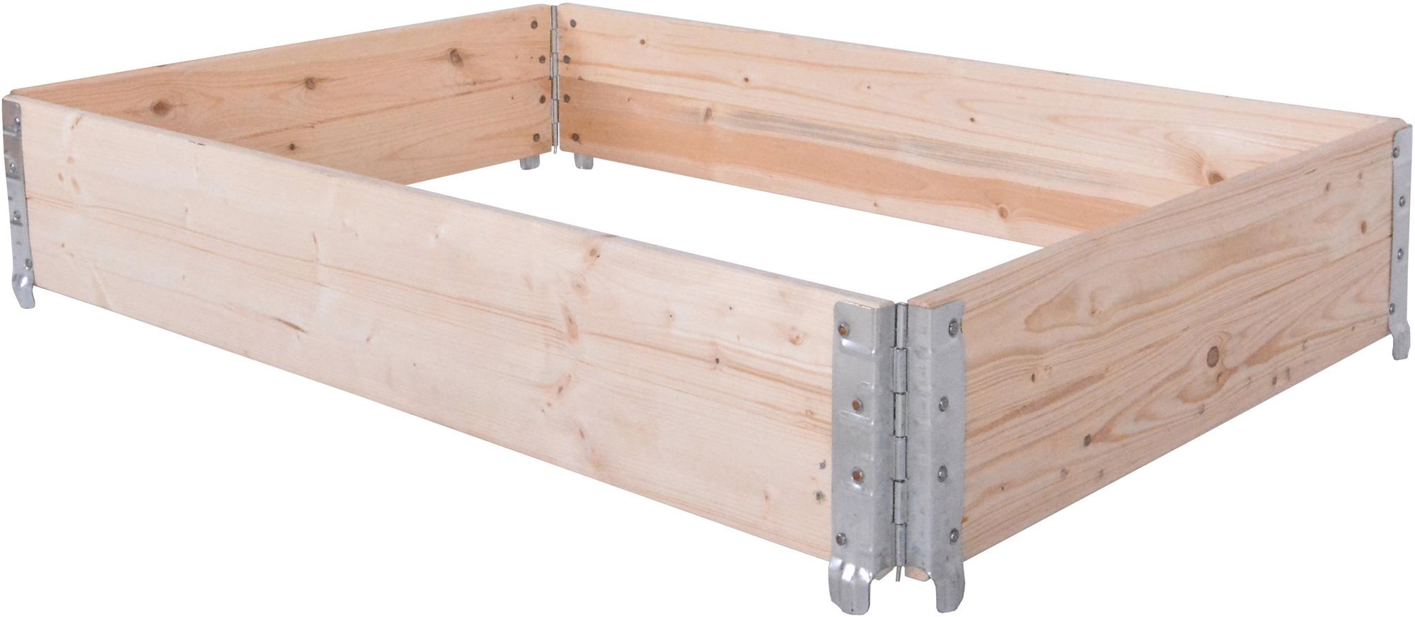 ROJAPLAST – Záhon vyvýšený skladací, drevo, borovica, 120 × 80× 20 cm