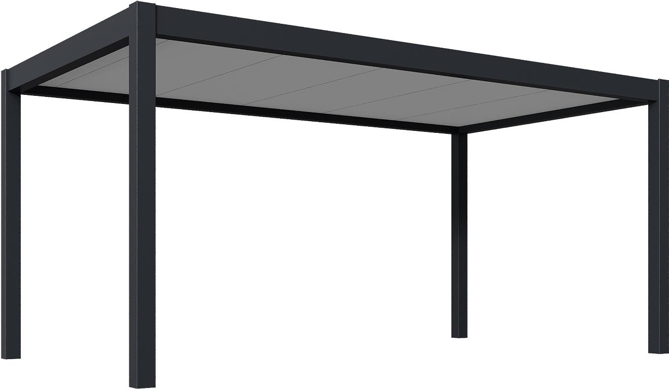 ROJAPLAST Prístrešok na auto hliníkový PRESTIGE, 5,3 × 3 m