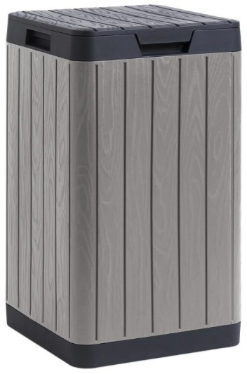 TOOMAX Záhradný kôš RIO GARDEN, plastový, sivý, 80 l