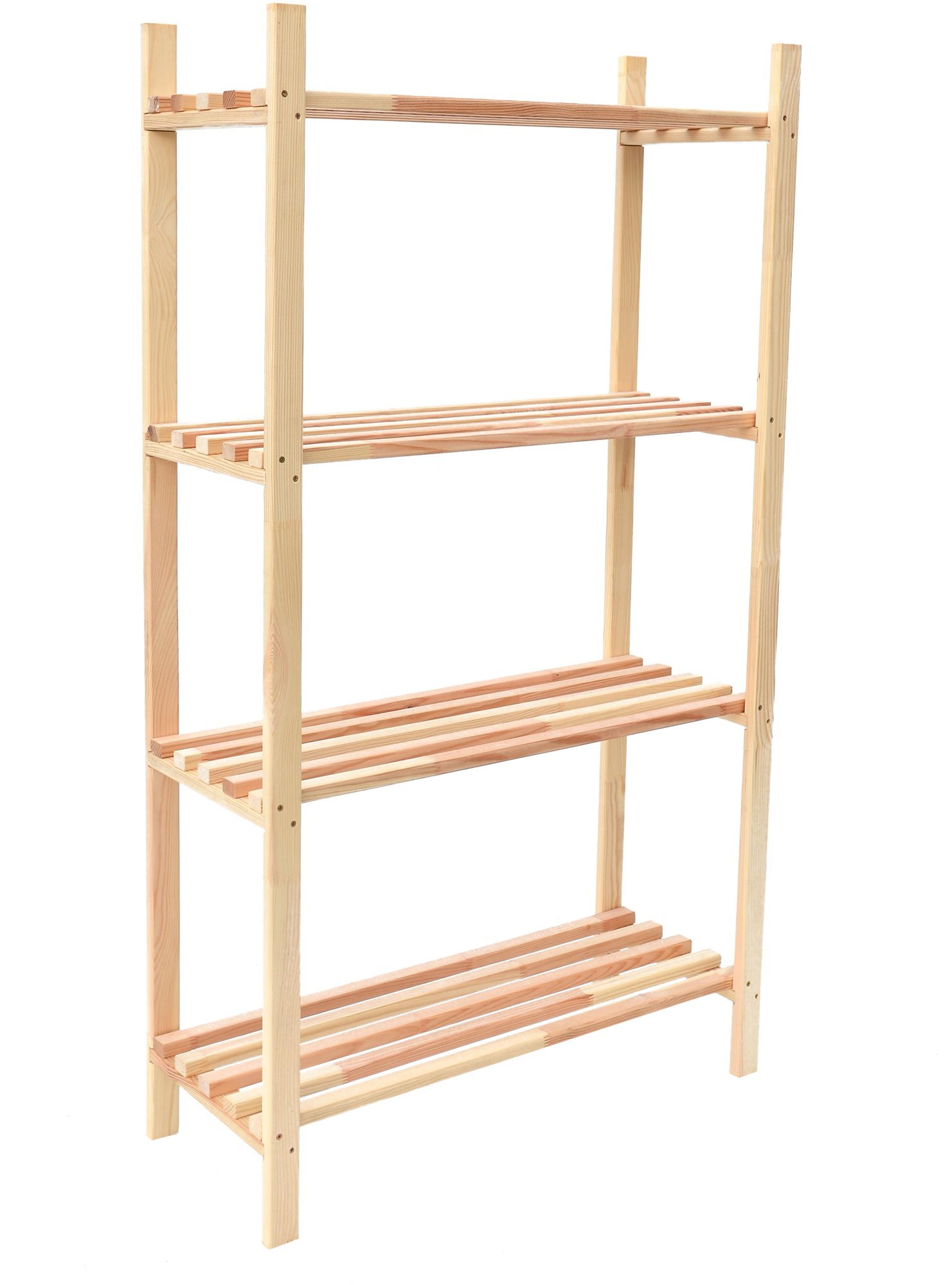 ROJAPLAST Regál drevený 120 × 75 × 30 cm, 4 police