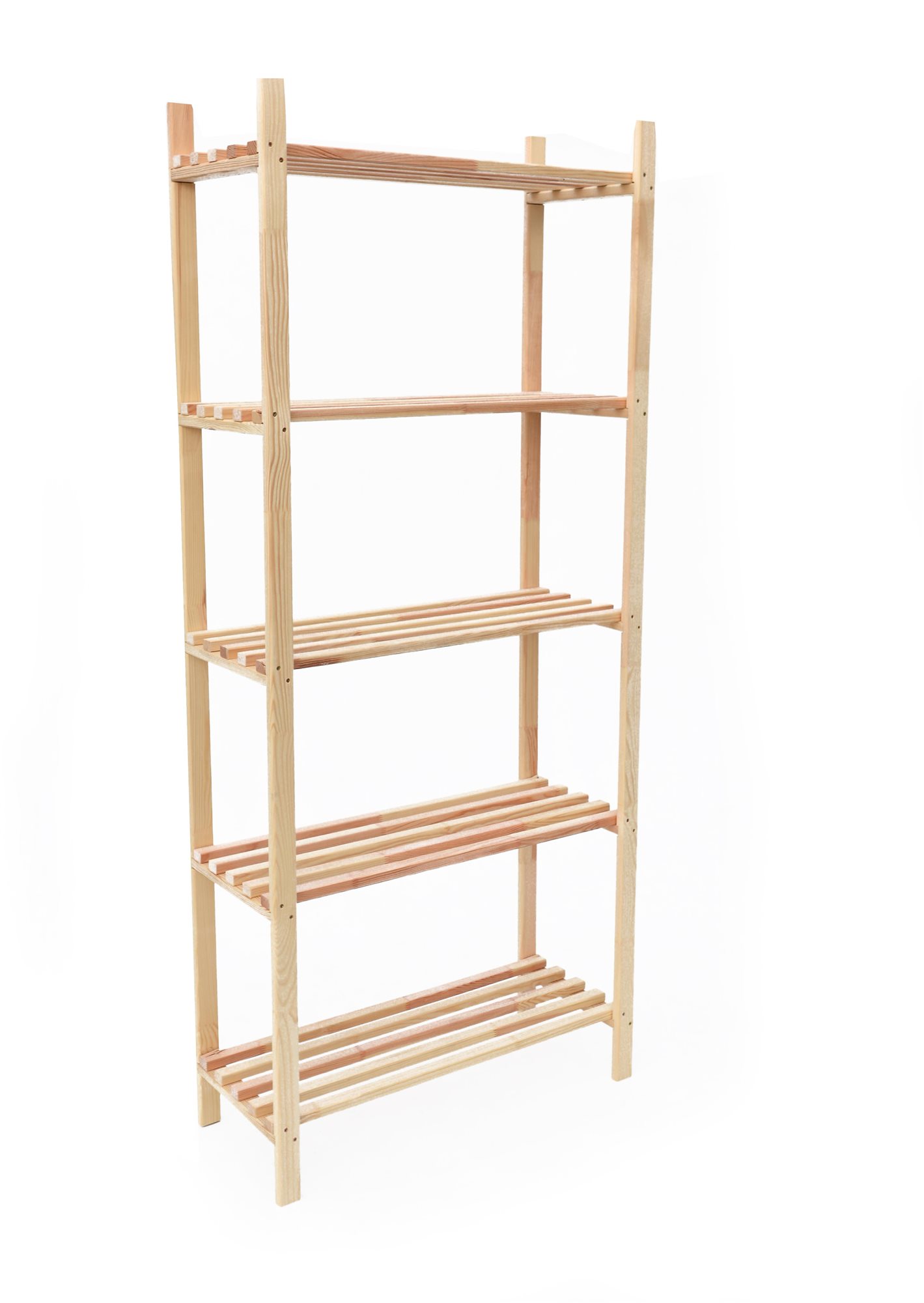 ROJAPLAST Regál drevený 170 × 75 × 30 cm, 5 políc