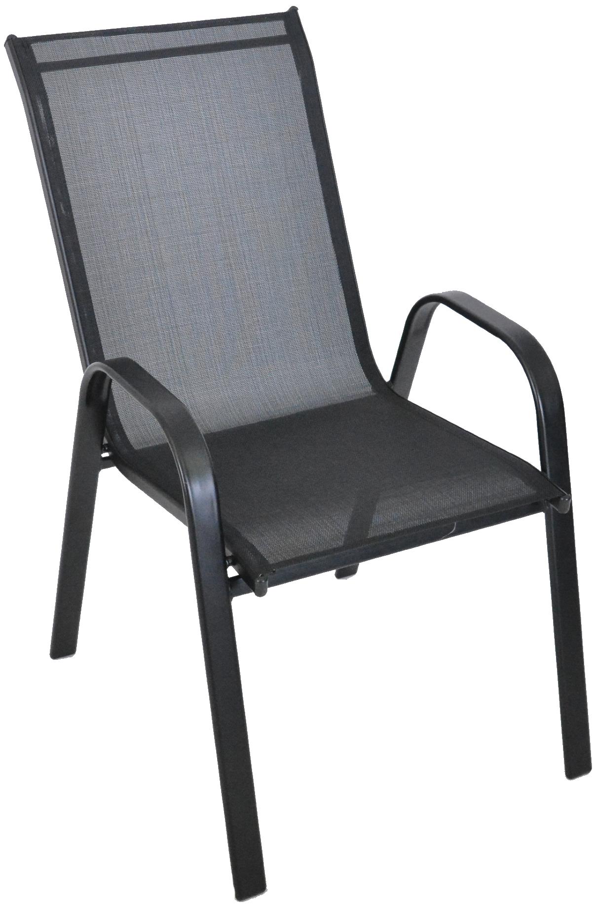 ROJAPLAST Záhradné kreslo kovové SOFIE, čierna