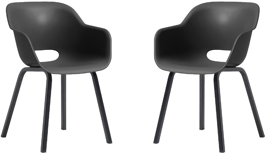 KETER Záhradné kreslo NOA DUO, grafit