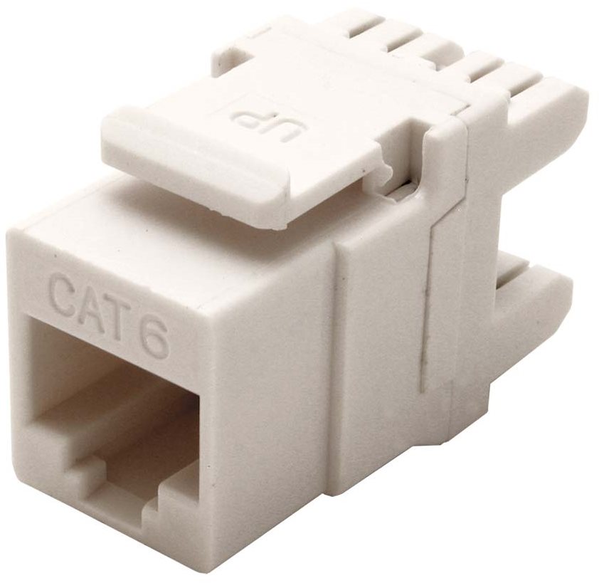 OEM Keystone konektor RJ45 kat. 6, netienený, 180°, LSA
