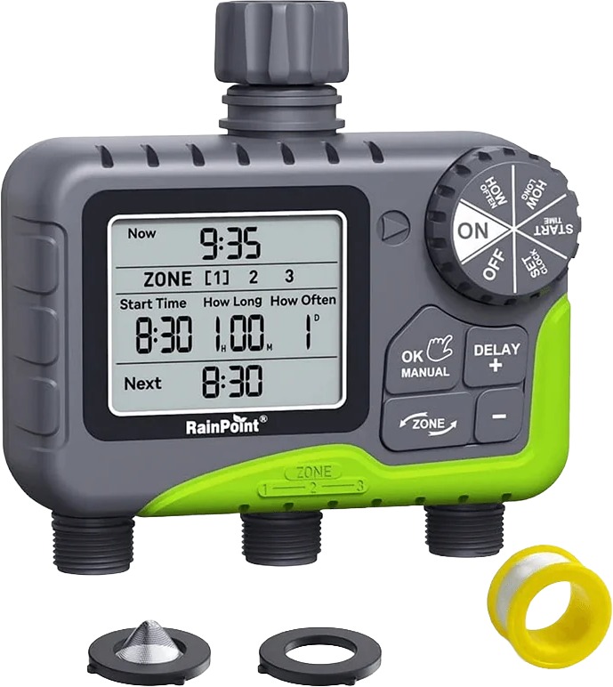 RAINPOINT 3-Zone Digital Hose Timer