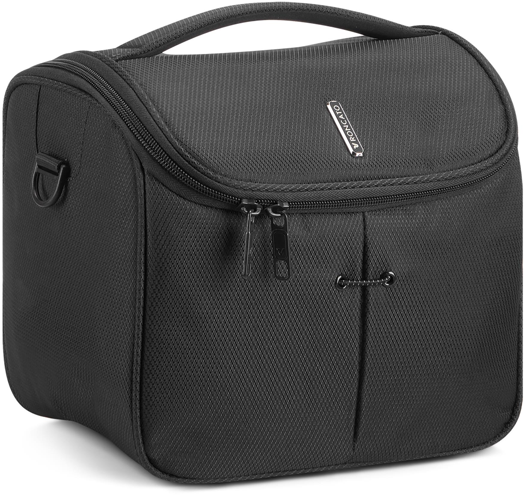 Roncato kozmetická taška Ironik 2.0 28 cm čierna 28 × 24 × 17 cm