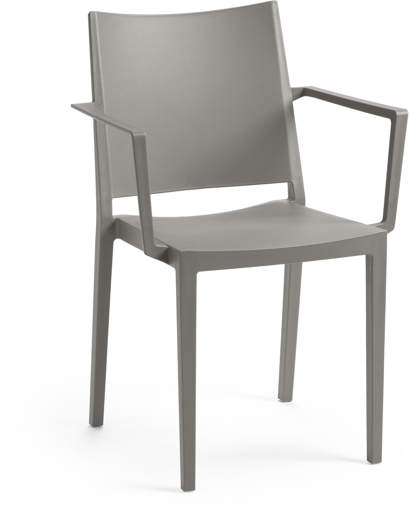 ROJAPLAST Stolička záhradná MOSK ARMCHAIR, sivá