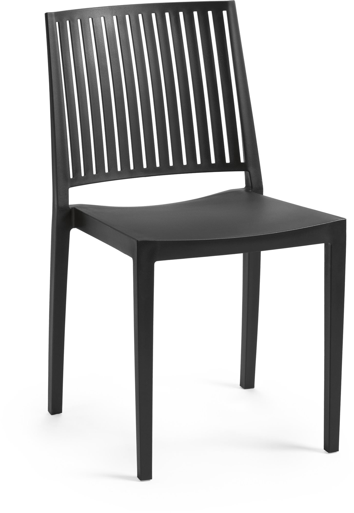 ROJAPLAST Stolička záhradná BARS, čierna