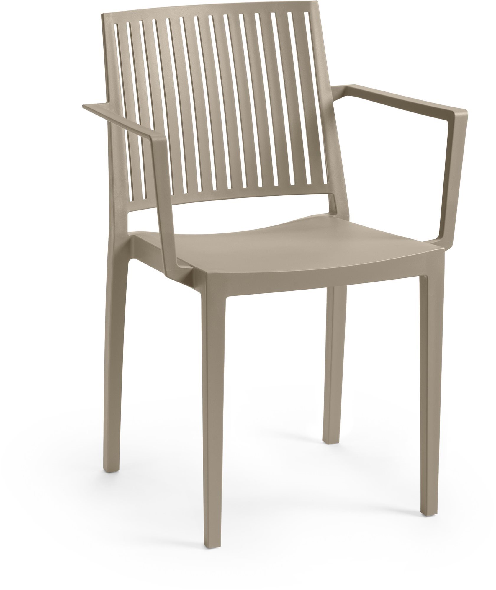 ROJAPLAST Stolička záhradná BARS ARMCHAIR, taupe