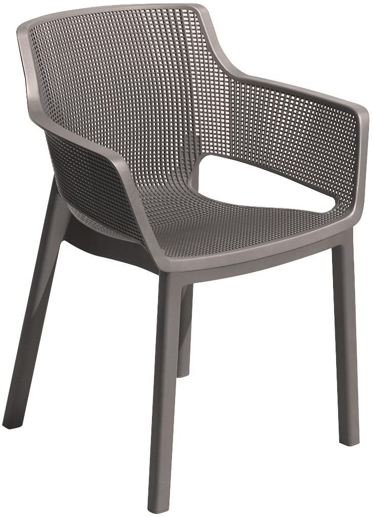 KETER Stolička záhradná ELISA, kapučíno