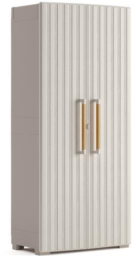 KETER – Skrinka záhradná GROOVE TALL, 180 × 80 × 45 cm, béžová