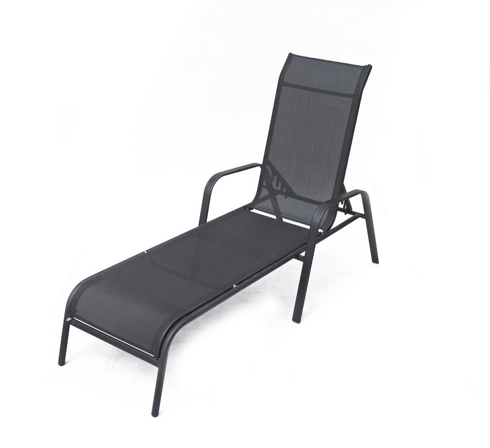 ROJAPLAST Ležadlo záhradné ZWC-52 čierne