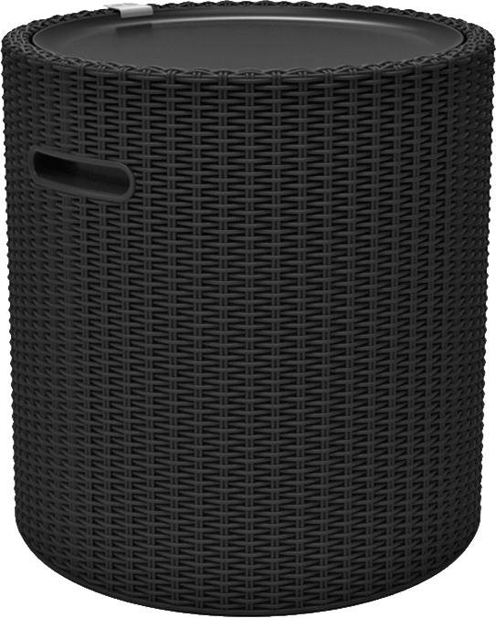 KETER Stôl záhradný s úložným priestorom COOL STOOL, grafit 44 cm