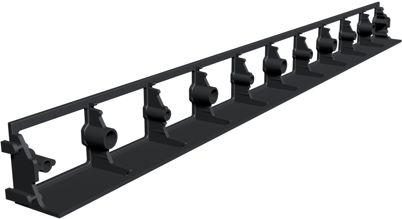 ROJAPLAST – Trávnikový obrubník, plast DUO, dĺžka 1,01 m, výška 4,5 cm, 2 ks v balení, čierny