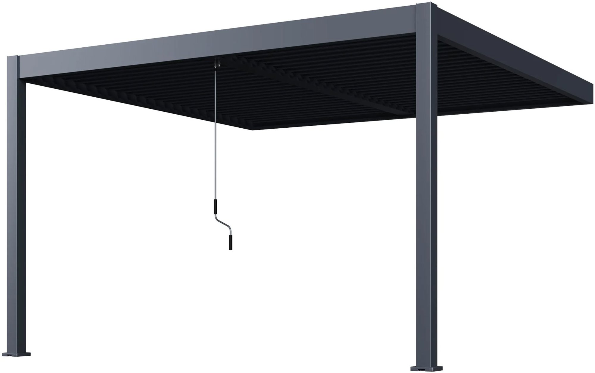 RojaPlast Bioklimatická pergola Intro Duo 4 × 4 m, hliník – do steny