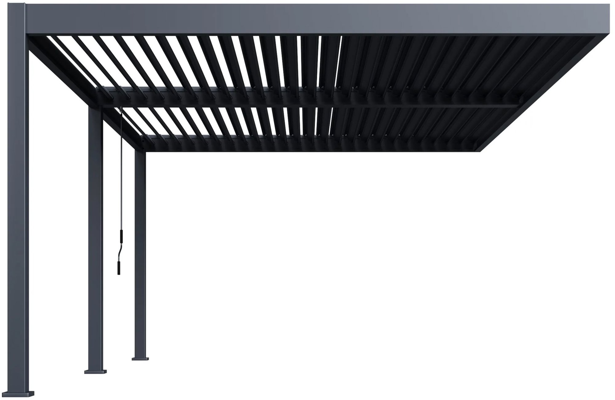 RojaPlast Bioklimatická pergola Intro Duo 6 × 4 m, hliník – do steny
