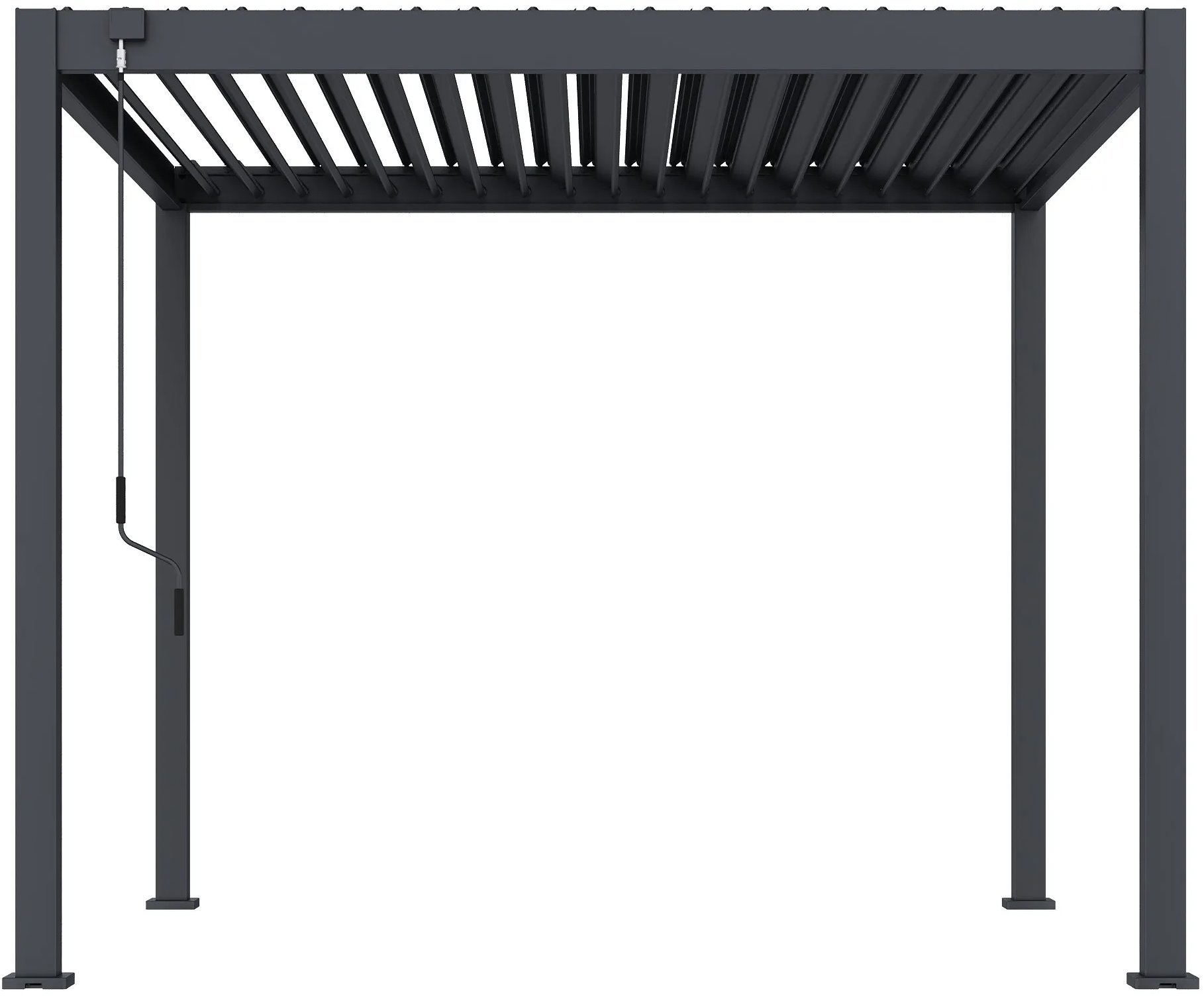 Rojaplast Oceľová bioklimatická pergola ECO 3 × 3 m – voľne stojaca