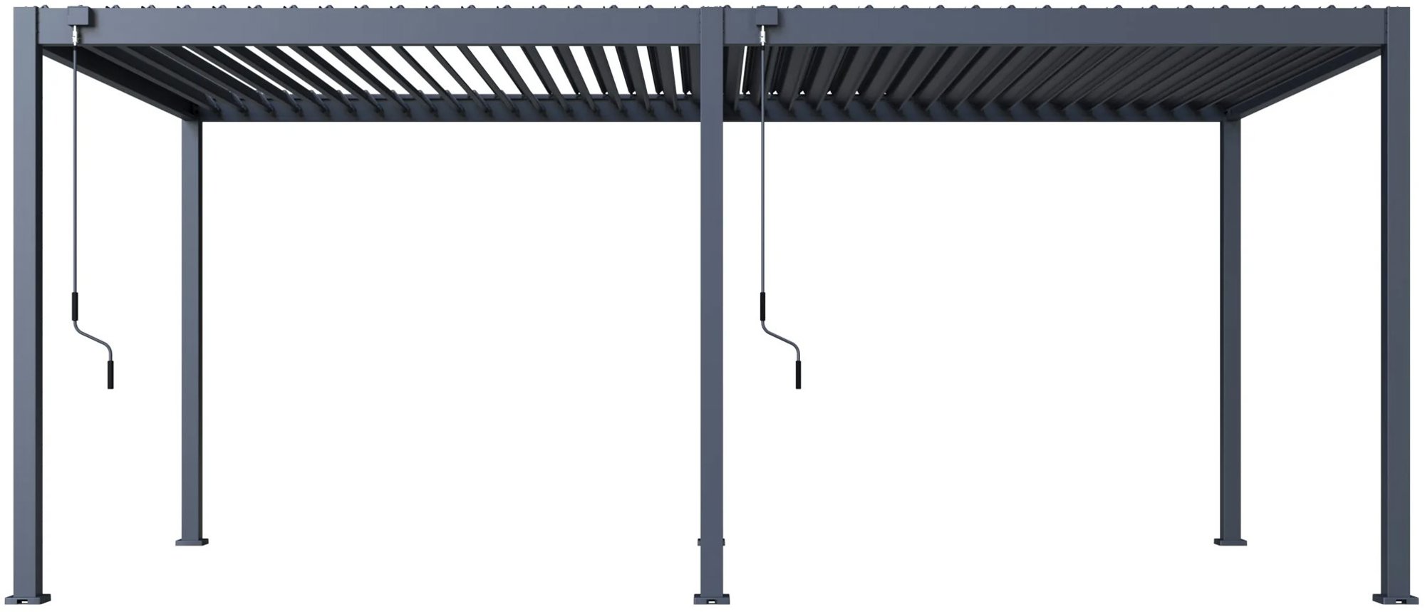 Rojaplast Oceľová bioklimatická pergola ECO 6 × 3 m – voľne stojaca