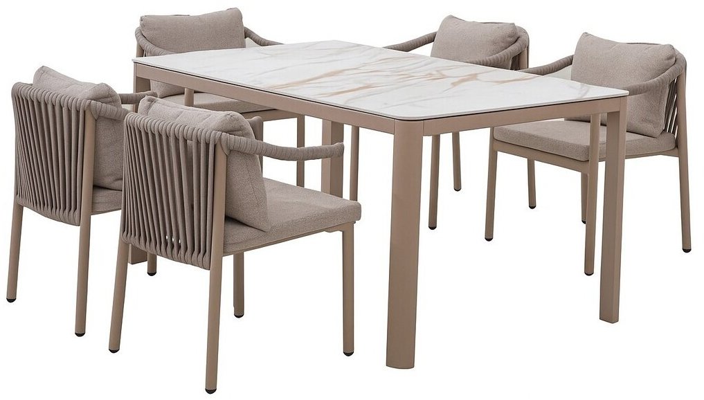 Rojaplast Boise súprava jedálenská hliníková cappuccino