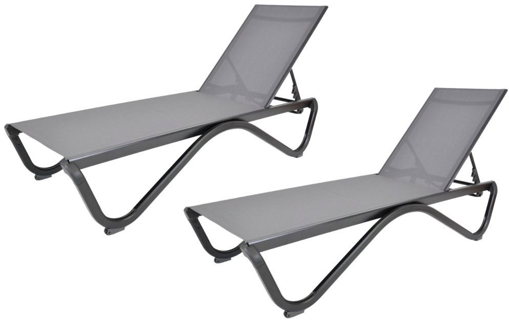 Rojaplast ležadlá ZWL-515 Duo sivé