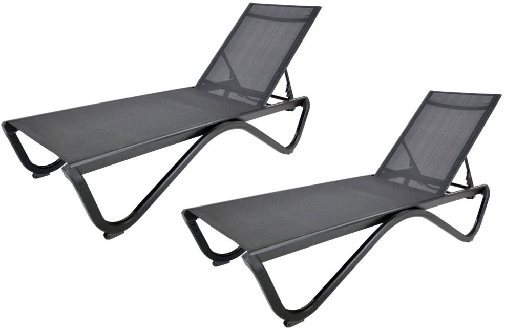 Rojaplast ležadlá ZWL-515 Duo čierne