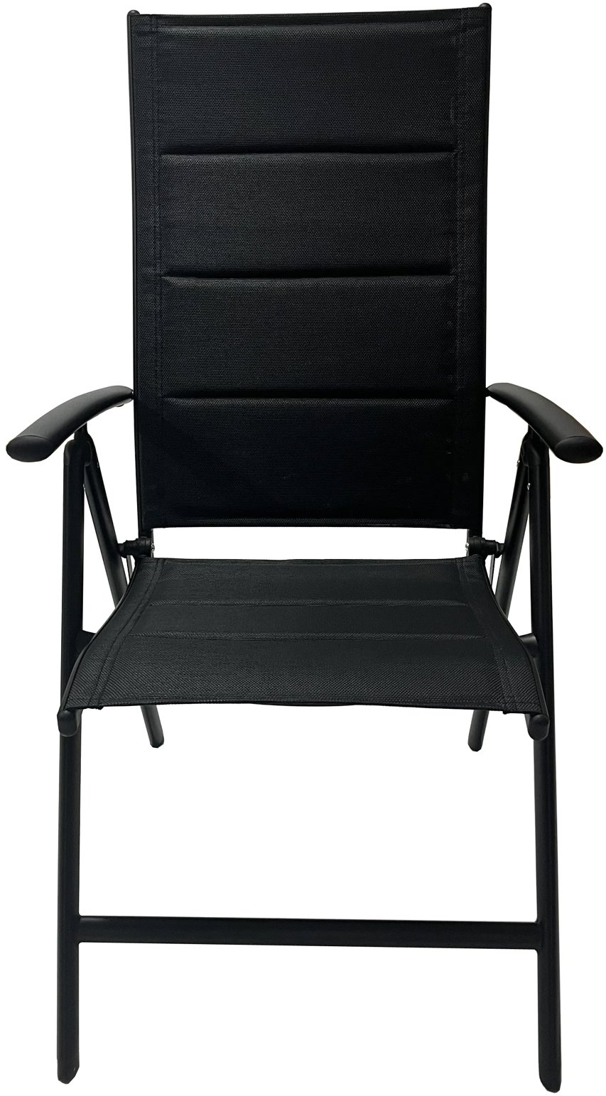 Rojaplast kreslo ZWC-235 hliníkové polohovacie čierne