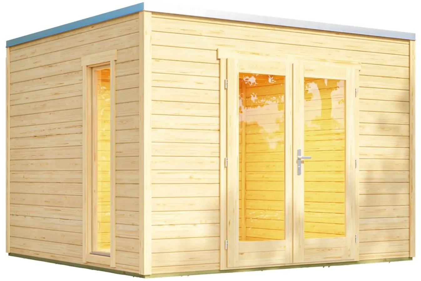 Weka Luxusný drevený záhradný domček P 285 (3 × 3 m)