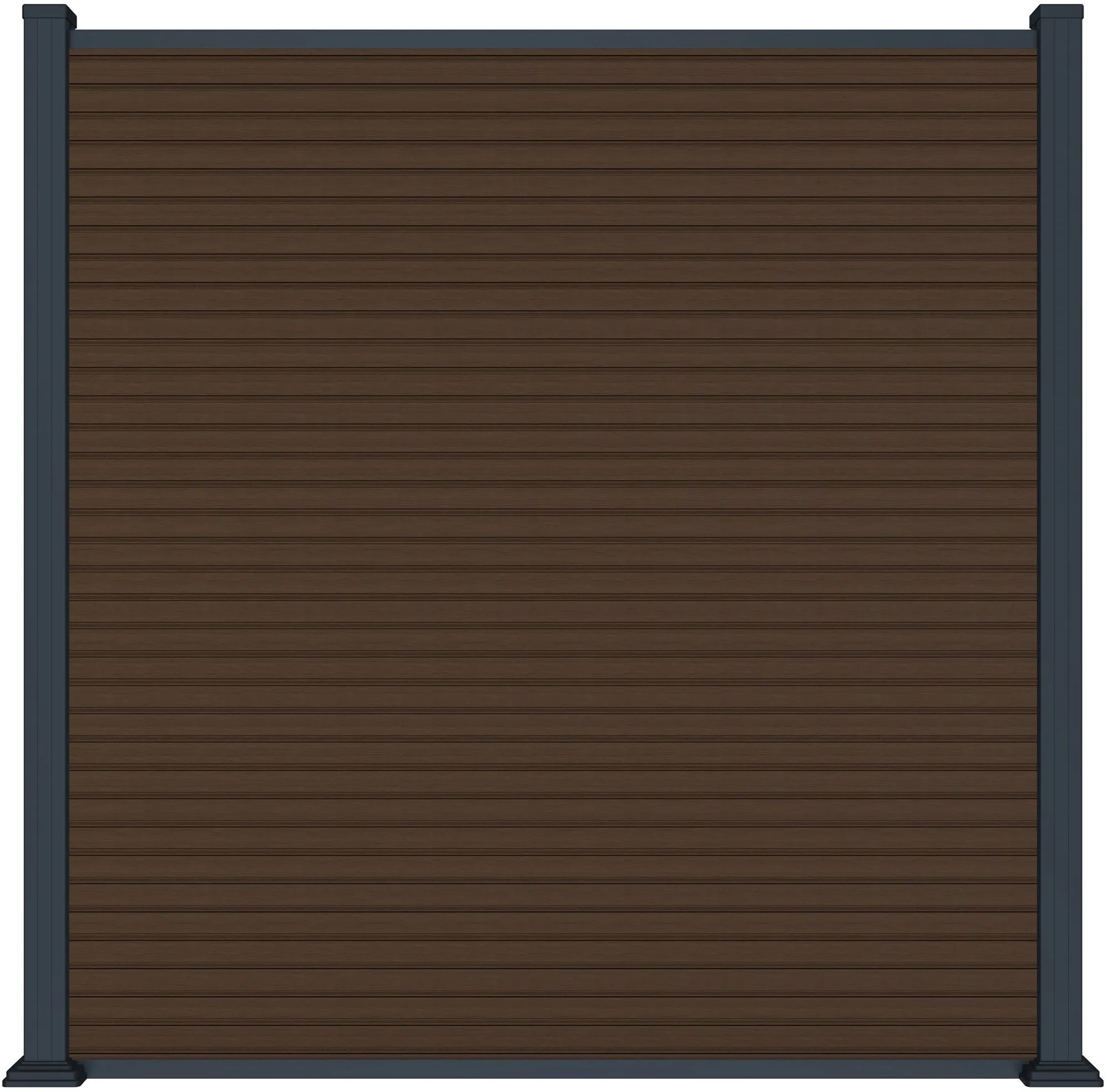 Rojaplast Moderný plotový panel WPC 180 × 180 cm a koncovky teak
