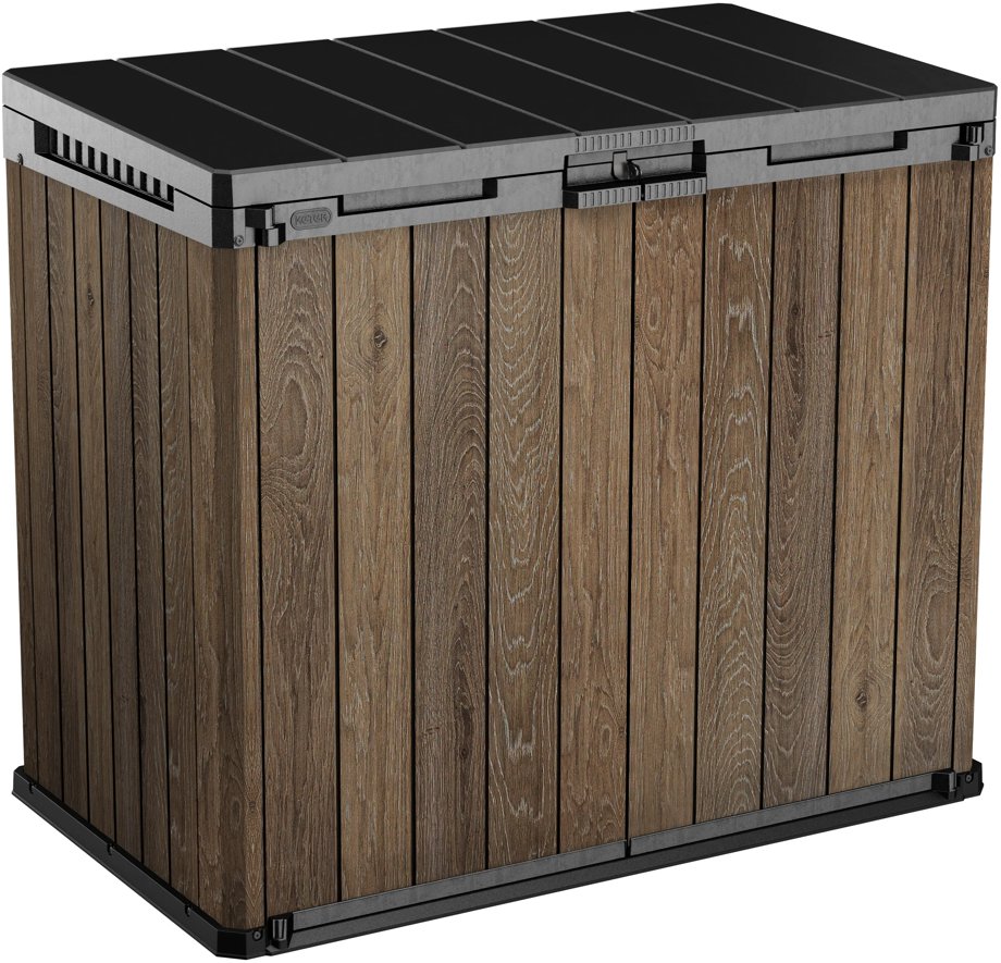 Keter Skrinka Deco horizontal Store it out, 1 150 l Walnut