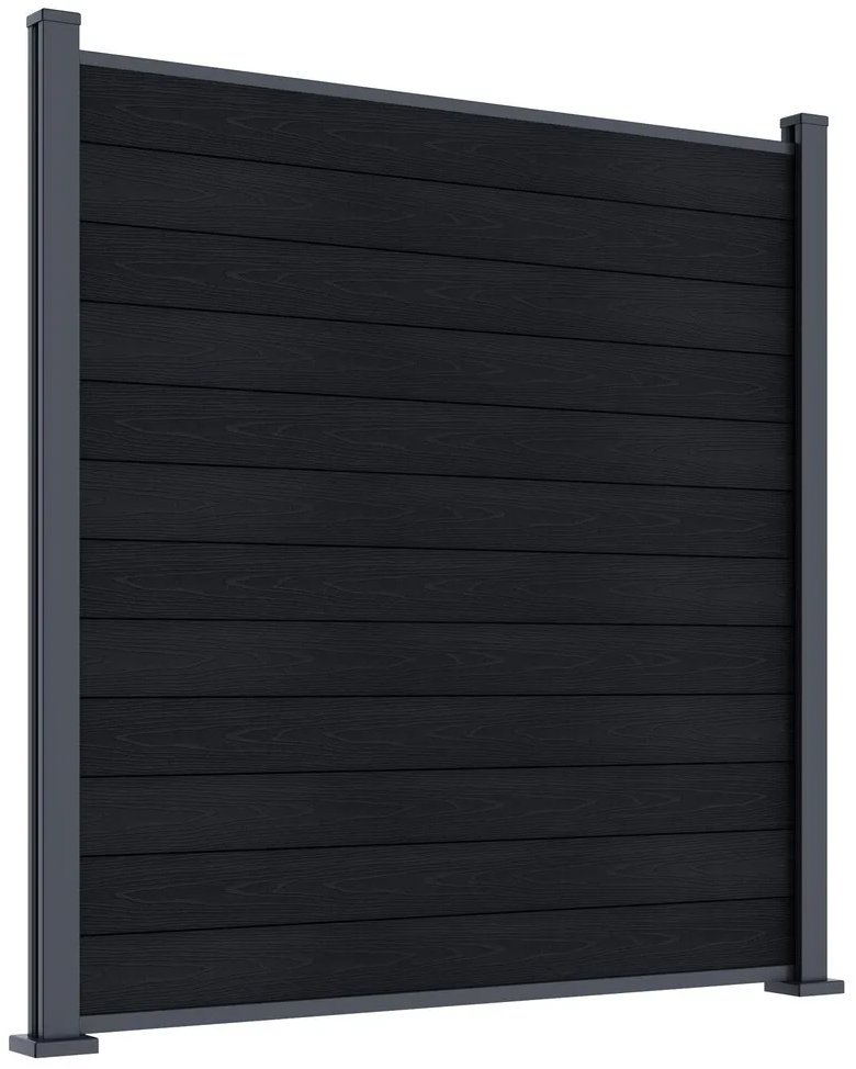 Rojaplast ELEMENT plotový panel WPC 180 × 180 cm a koncovky, antracit