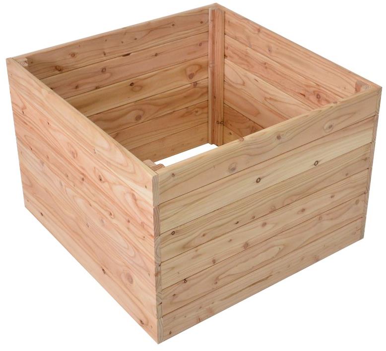 ROJAPLAST Záhon vyvýšený Premium, drevo, smrekovec 70 × 70 × 50 cm