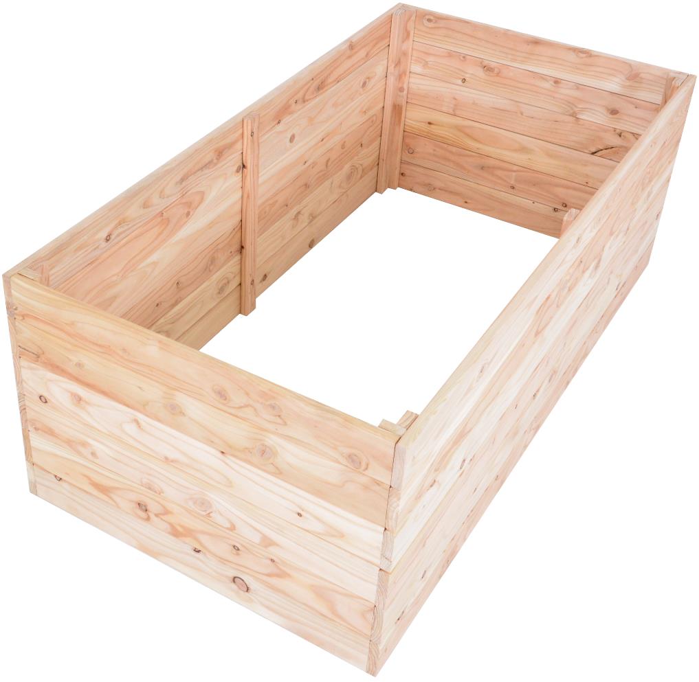 ROJAPLAST Záhon vyvýšený Premium, drevo, smrekovec 135 × 70 × 50 cm