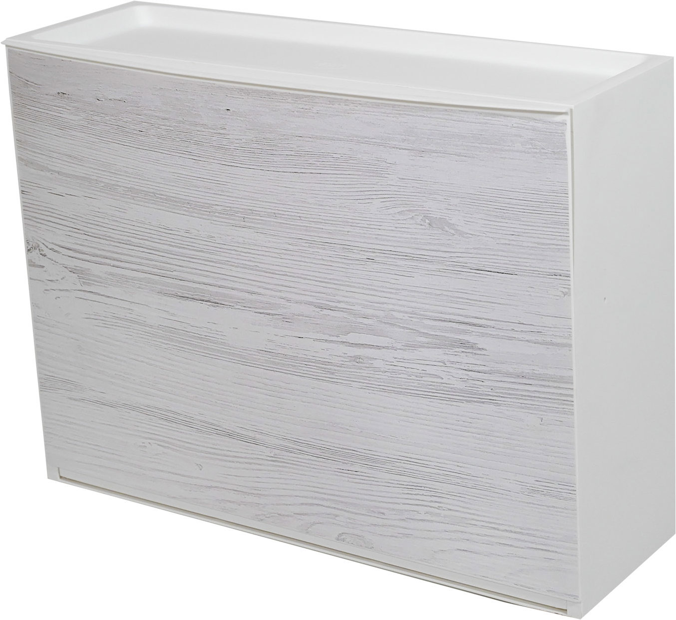 Belli e Forti Výklopný botník s imitáciou svetlého dreva, biely