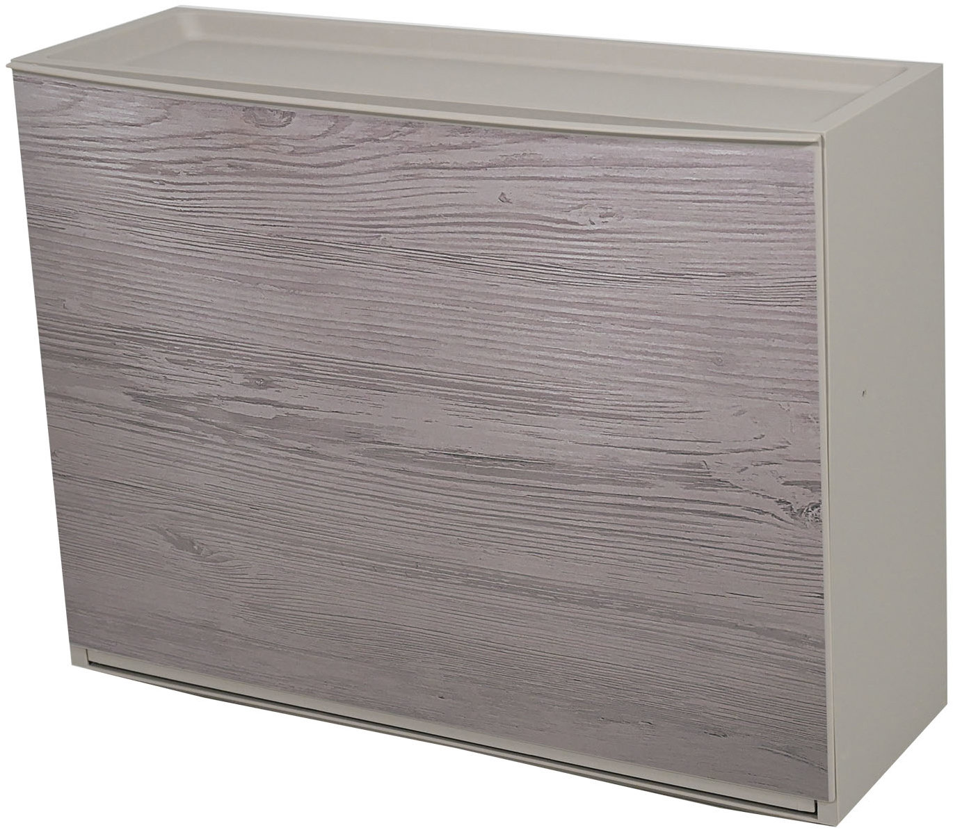 Belli e Forti Výklopný botník s imitáciou svetlého dreva, sivý