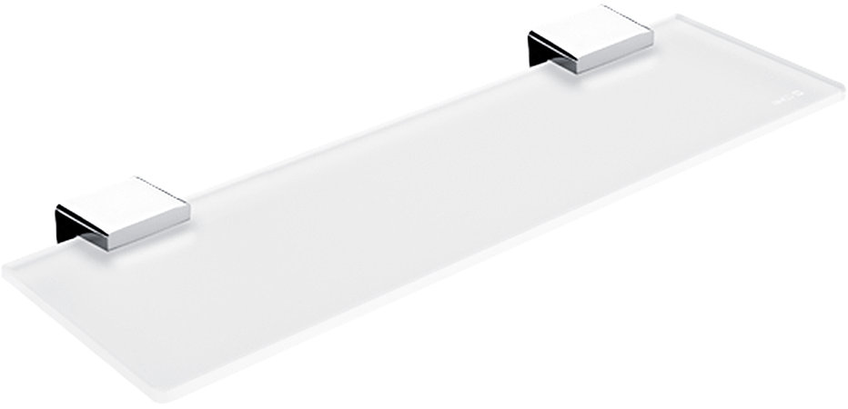 Nimco Polica do kúpeľne a sprchy 40 cm – sklo kov Kibo Ki-14091B-40-26