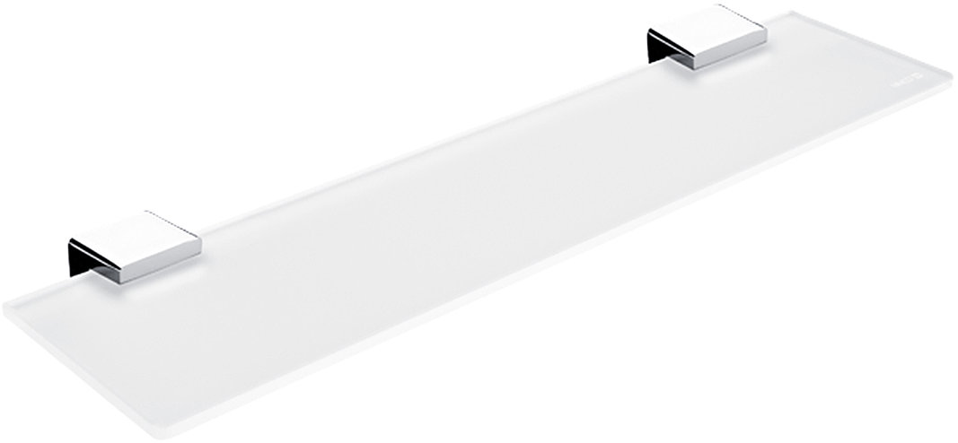 Nimco Polica do kúpeľne a sprchy 50 cm – sklo kov Kibo Ki-14091B-50-26