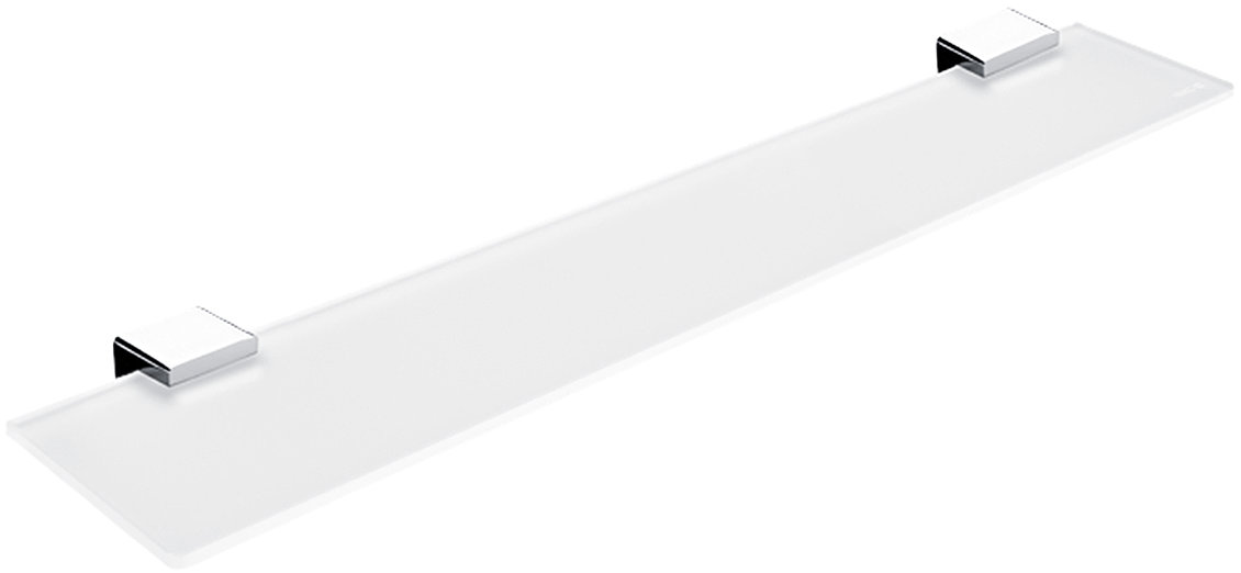 Nimco Polica do kúpeľne a sprchy 60 cm – sklo kov Kibo Ki-14091B-60-26