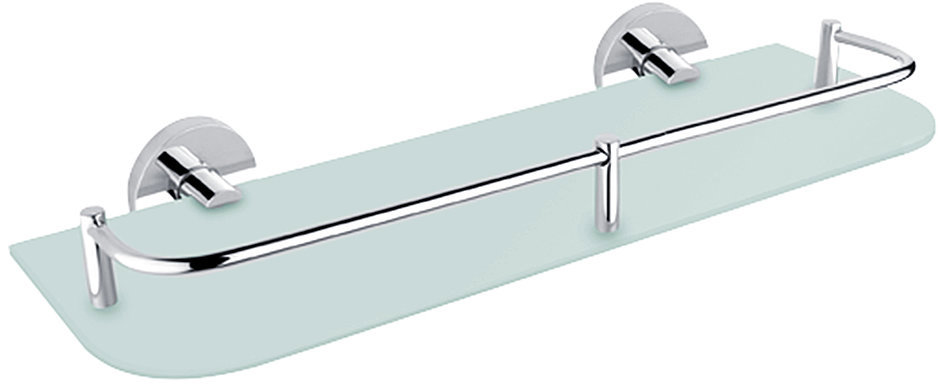 Nimco Polica do kúpeľne a sprchy 40 cm s ohrádkou – bez vŕtania Unix UN-13091AX-40-26