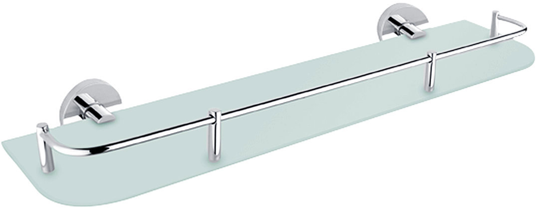 Nimco Polica do kúpeľne a sprchy 50 cm s ohrádkou – bez vŕtania Unix UN-13091AX-50-26