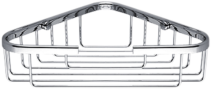 Nimco Polica do kúpeľne a sprchy drôtená rohová – kov Open OP-102N-26