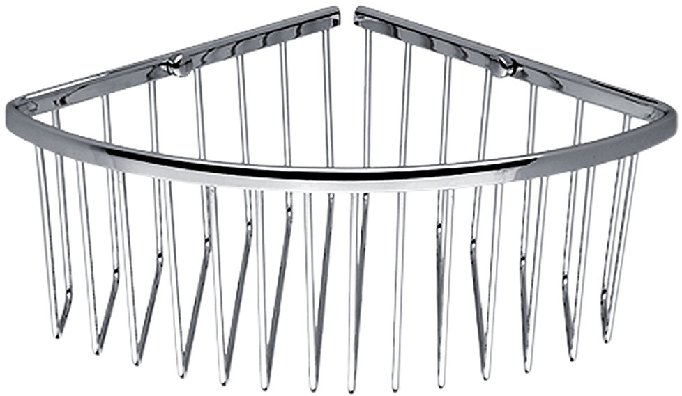 Nimco Polica do kúpeľne a sprchy rohová drôtená – nerez Axis AX-507-26