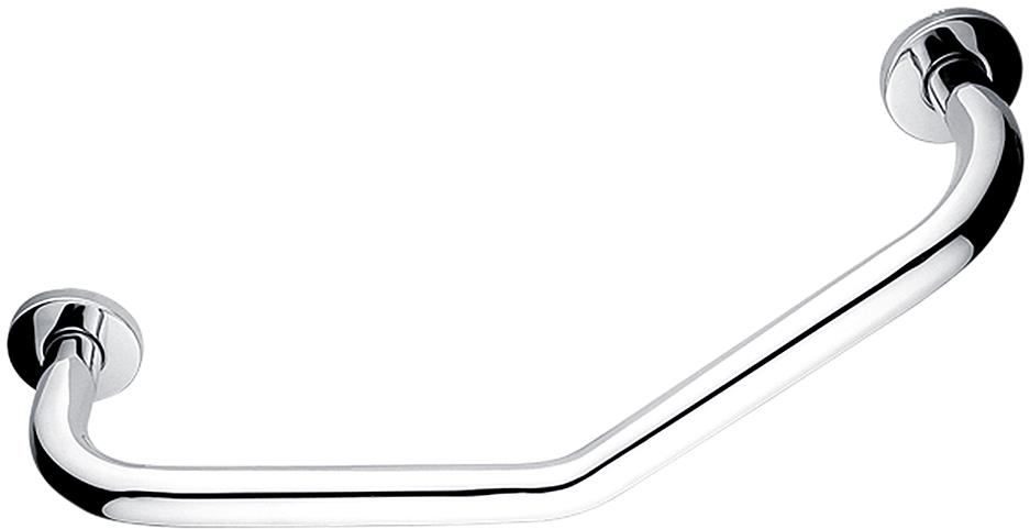 Nimco Držadlo do kúpeľne a WC – 425 × 25 mm nehrdzavejúca oceľ lomené nosnosť 120 kg BM-7035L-18