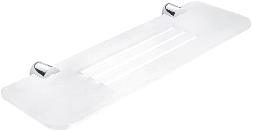 Nimco Polica do kúpeľne a sprchy 40 cm – plexisklo kov Bormo BR-X340-26