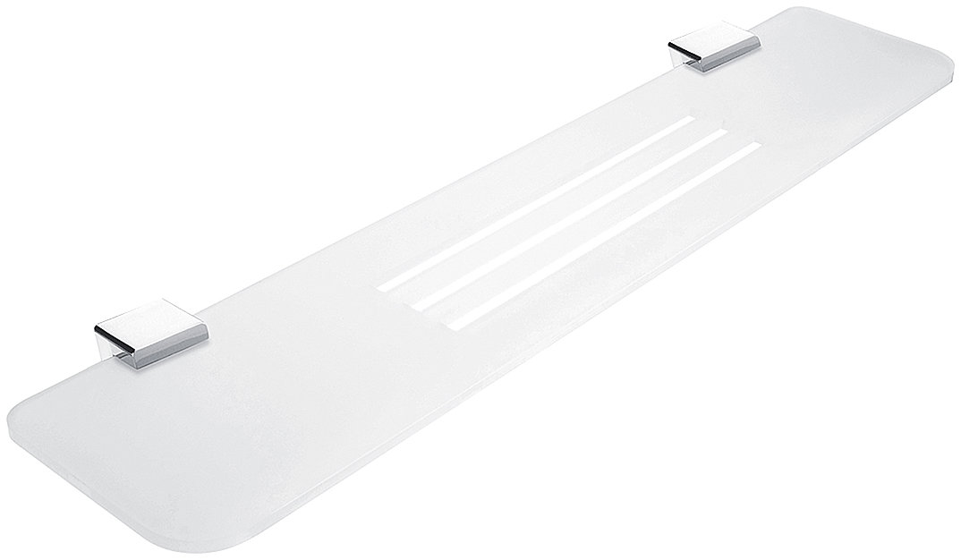 Nimco Polica do kúpeľne a sprchy 60 cm – plexisklo kov Kibo Ki-X360-26